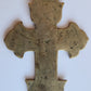 RUSSIAN ORTHODOX 18th century BRONZE ENAMEL ICON CROSS antique