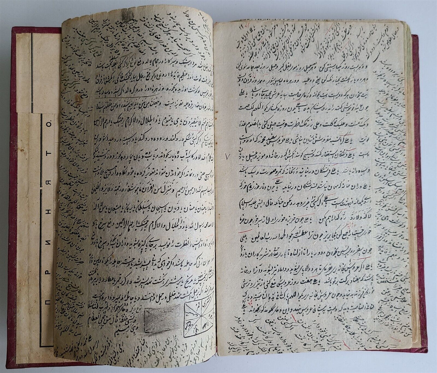 19th CENTURY FARSI MANUSCRIPT MIRROR of the WORLD antique SUFI ISLAMIC ETIC