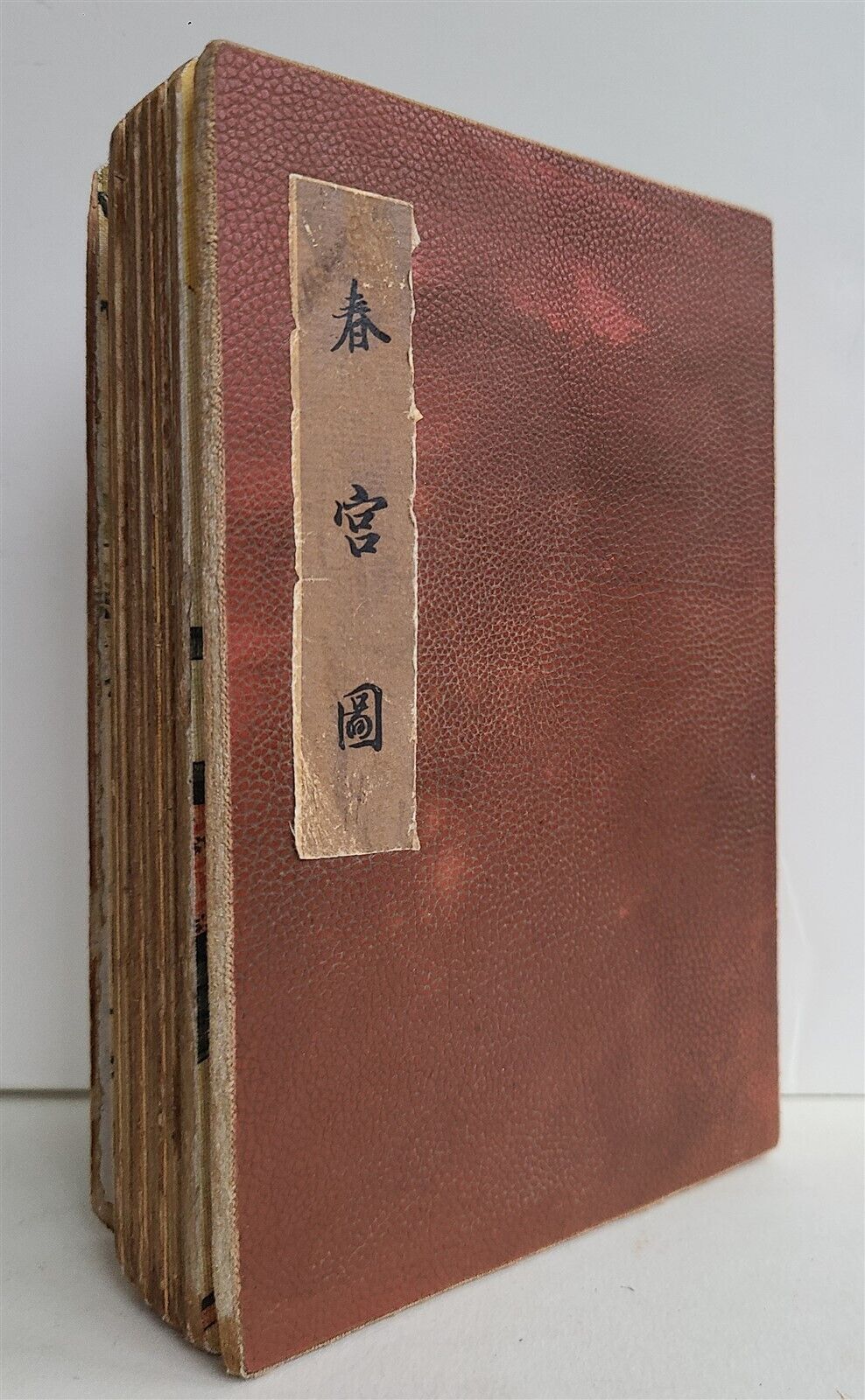 late 19th - early 20th century CHINESE EROTIC SHUNGA PILLOW BOOK antique