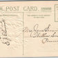 MERRY CHRISTMAS JOHN WINSCH 1911 EMBOSSED ANTIQUE POSTCARD