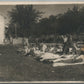 SOLDIERS at REST VINTAGE REAL PHOTO POSTCARD RPPC