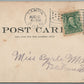 SOLDIER'S FACE TWISTED OUT OF SHAPE LOOKING AT PRETTY GIRLS ANTIQUE POSTCARD
