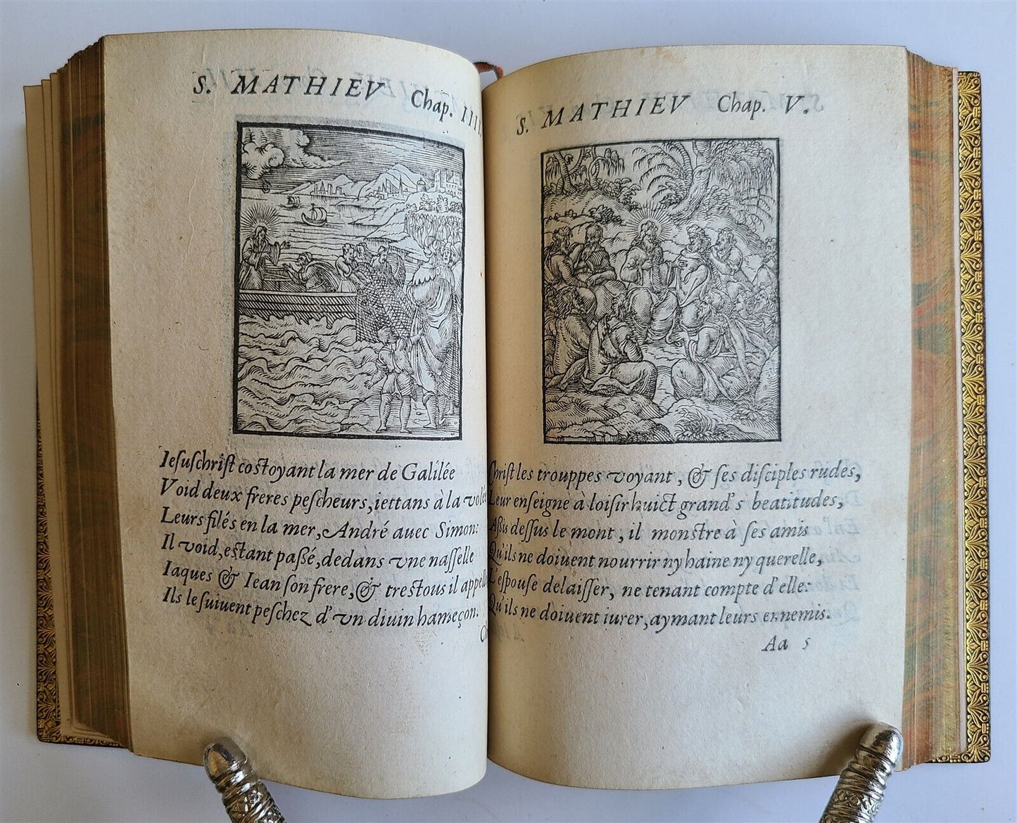 1582 FIGURES DE LA BIBLE antique ILLUSTRATED w/ 430 WOODCUTS scarce 16th CENTURY