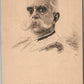 ITALIAN KING HUMBERT GERMAN ANTIQUE POSTCARD