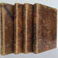 1787-1789 ADVENTURES of GIL BLASS 4 VOLUMES ILLUSTRATED antique in SPANISH