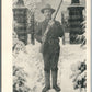 AMERICAN WWI ERA SOLDIER w/ RIFLE ANTIQUE POSTCARD