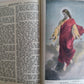 1950s BIBLE OLIVE WOOD COVERS NEW TESTAMENT vintage in ENGLISH