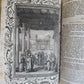 1770 BIBLE in GERMAN & LATIN ILLUSTRATED 2 FOLIO VOLUMES antique PIGSKIN BINDING
