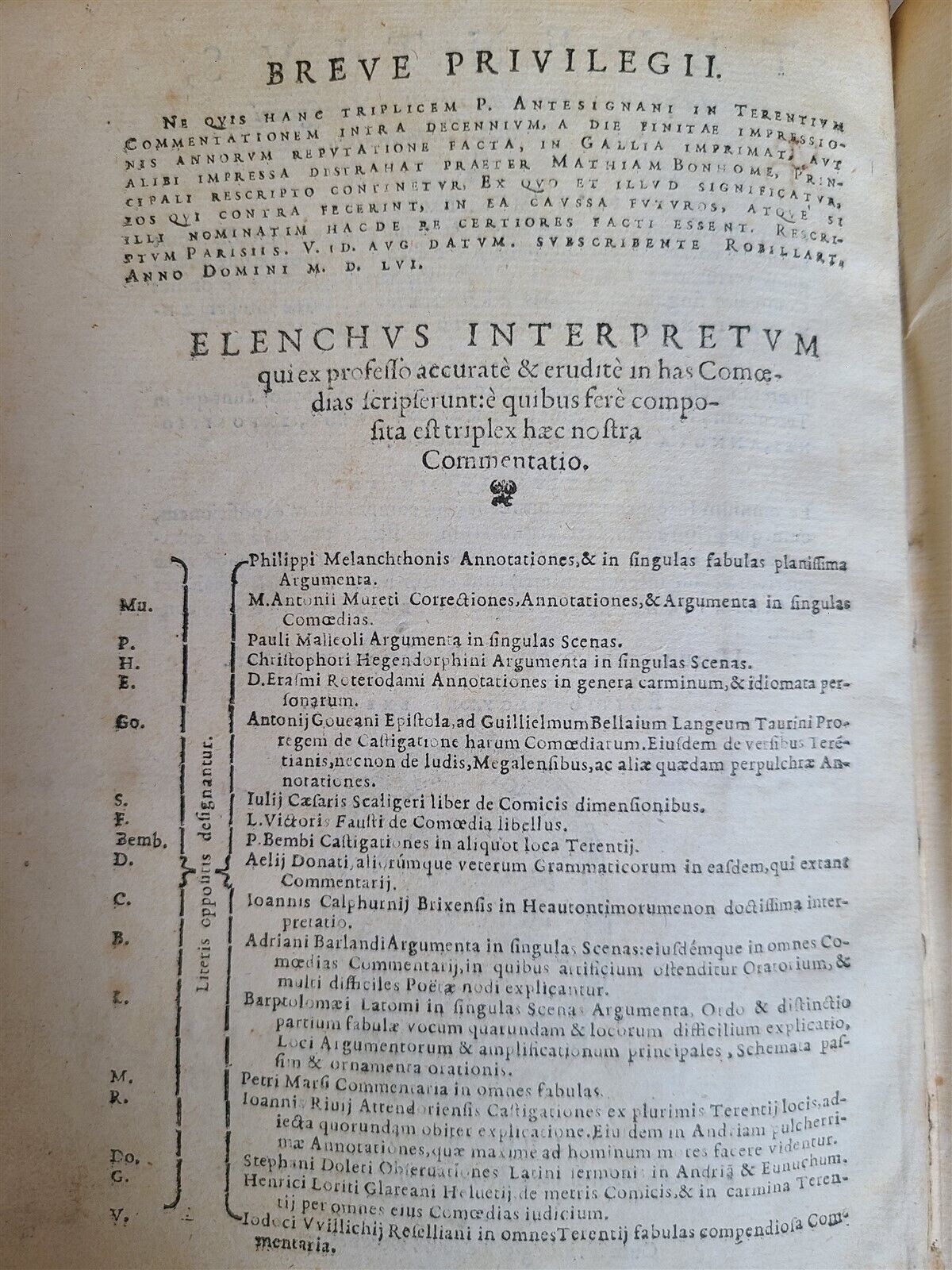 1560 TERENCE COMEDIES COMMENTARIES POETRY antique Publius Terentius Afer