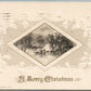 MERRY CHRISTMAS JOHN WINSCH 1913 EMBOSSED ANTIQUE POSTCARD