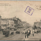 ST. PETERSBURG RUSSIA PETROGRAD NEVA RIVER 1917 ANTIQUE POSTCARD
