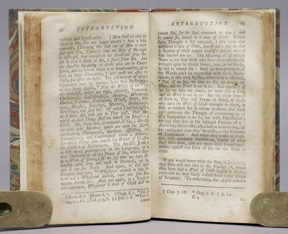 1743 SEASONABLE THOUGHTS ON STATE OF RELIGION IN NEW-ENGLAND antique AMERICANA