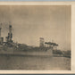 1914 AMERICAN MILITARY SHIP ANTIQUE REAL PHOTO POSTCARD RPPC