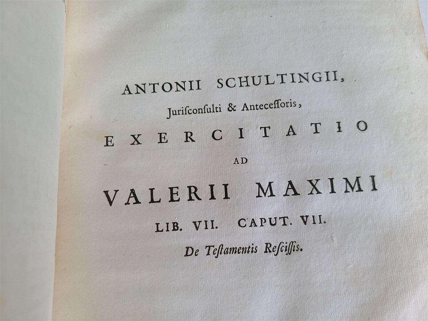 1726 VALERIUS MAXIMUS Dictorum Factorumque Memorabilium antique VELLUM BINDING