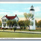 FORTRESS MONROE VA OLD POINT LIGHTHOUSE ANTIQUE POSTCARD
