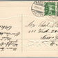 SNOWMAN EMBOSSED CHRISTMAS ANTIQUE POSTCARD