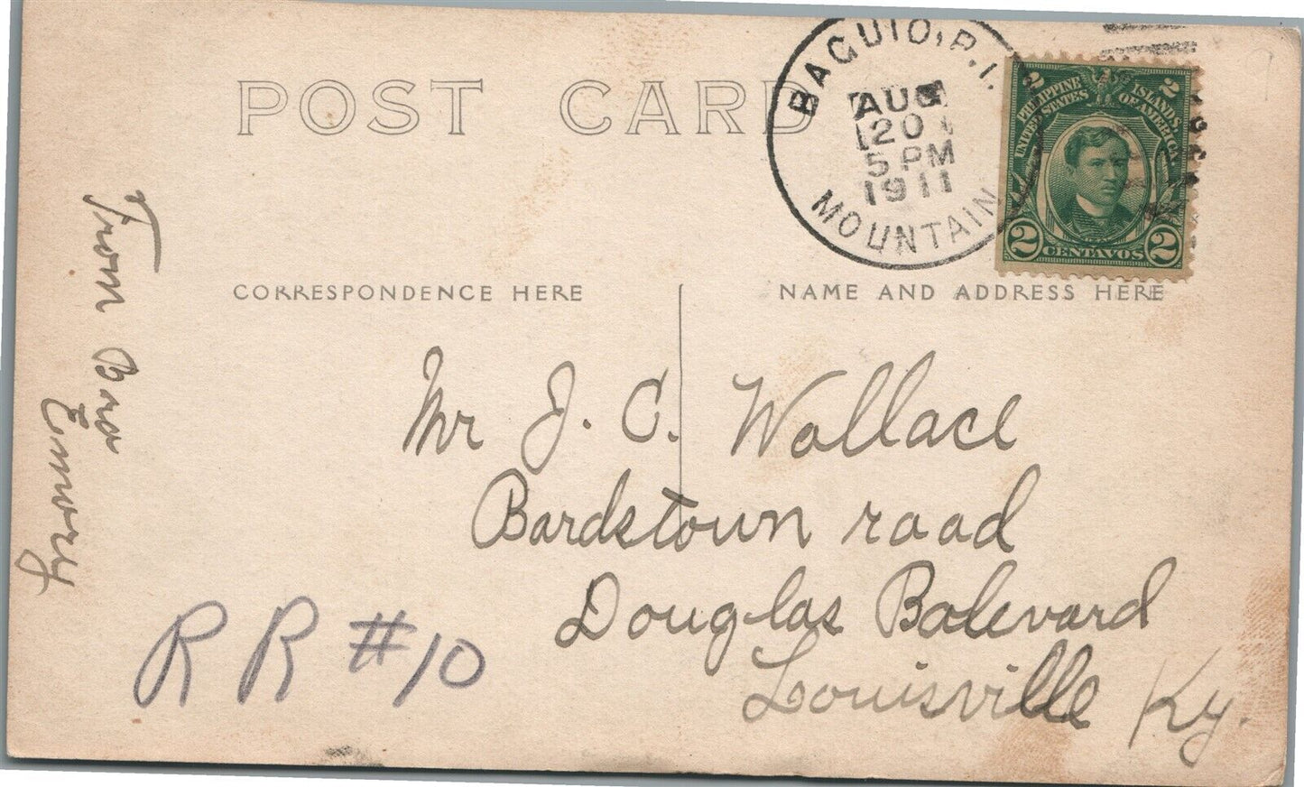 1911 AMERICAN SOLDIERS GROUP ANTIQUE REAL PHOTO POSTCARD RPPC