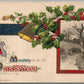 MERRY CHRISTMAS JOHN WINSCH 1911 ANTIQUE POSTCARD