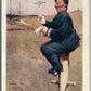 EARLY AVIATION COMIC ANTIQUE POSTCARD