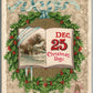 JOYFUL CHRISTMAS 1910 ANTIQUE POSTCARD by JOHN WINSCH
