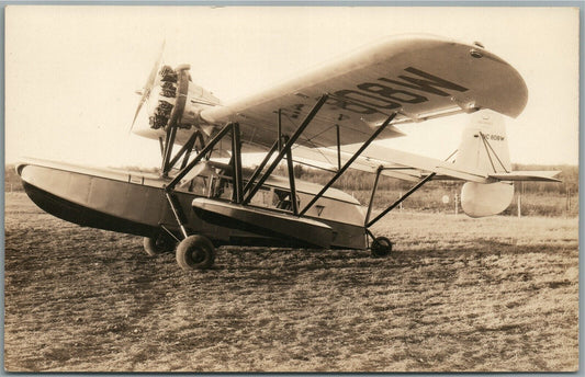 AMERICAN SIKORSKY SEAPLANE AIRPLANE VINTAGE REAL PHOTO POSTCARD RPPC