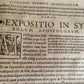 1566-1573 Divi Caecilii Cypriani Episcopi Carthagin ANTIQUE FOLIO 16th CENTURY