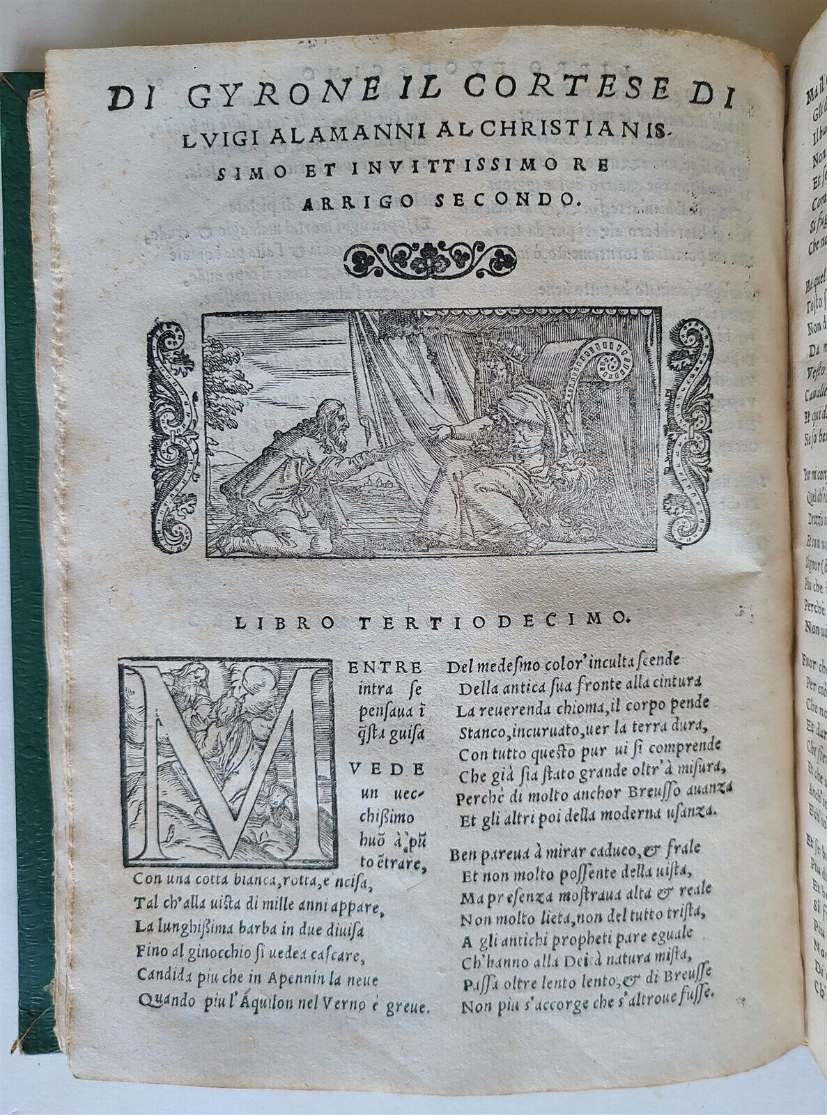 1549 ILLUSTRATED CHIVALRIC NOVEL by Louis ALAMANNI antique Girone il cortese