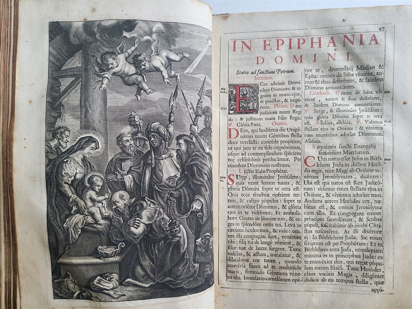 1694 MISSALE ROMANUM antique FOLIO illustrated