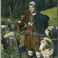 BULGARIAN ARMED SHEPHERD ANTIQUE POSTCARD