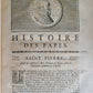 1732 -1734 HISTORY of POPES 5 VOLUMES antique in FRENCH prohibited by church