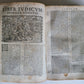 1648 BIBLE ILLUSTRATED in LATIN antique VELLUM BOUND BIBLIA SACRA
