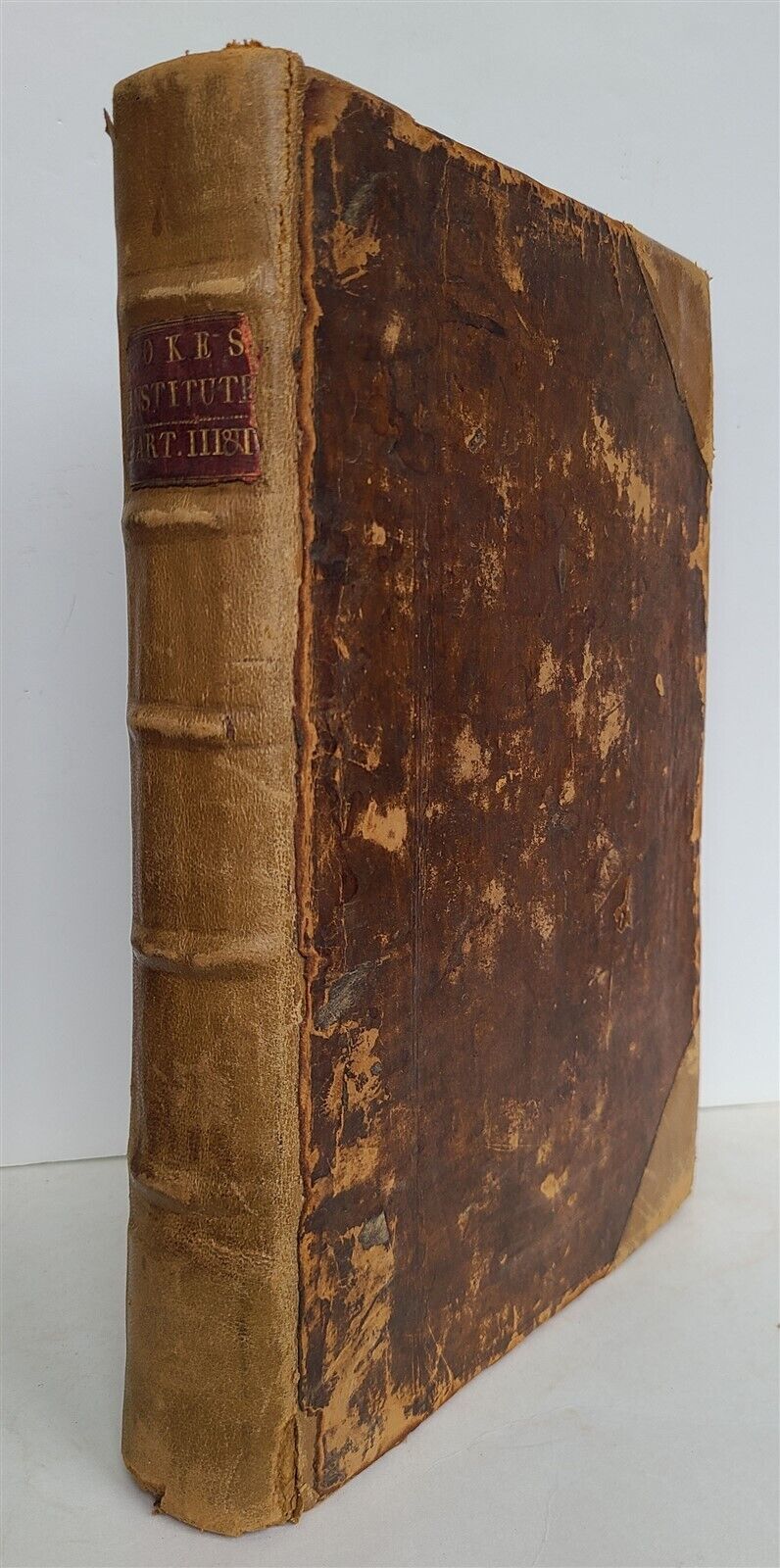 1648 THIRD & FOURTH PART of INSTITUTES of LAWS of ENGLAND antique in ENGLISH