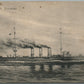 GERMAN IMPERIAL HOPSPITAL SHIP SMS GRAUDENZ ANTIQUE POSTCARD WILHELMHAVEN CANCEL