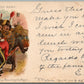 BRITISH ARMY 1905 COMIC ANTIQUE POSTCARD