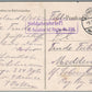 GERMAN WWI ERA SOLDIERS AT REST 1916 FELD POSTKARTE ANTIQUE POSTCARD