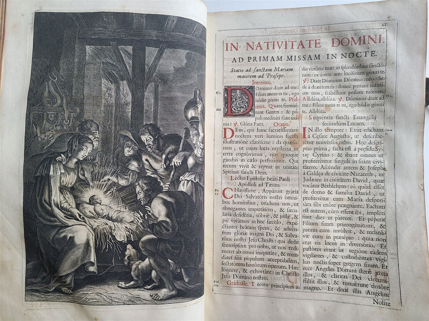 1694 MISSALE ROMANUM antique FOLIO illustrated