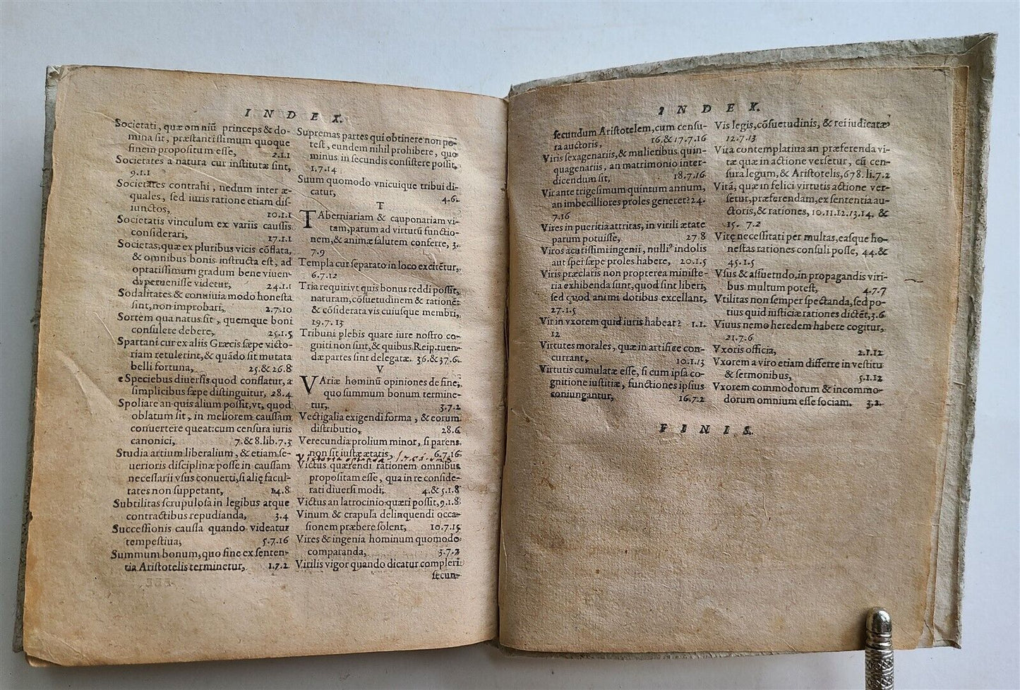 1605 ARISTOTLE antique In politicorum Aristotelis Libros VIII