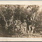 AMERICAN SOLDIERS WWI GROUP ANTIQUE REAL PHOTO POSTCARD RPPC