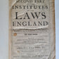 1681 SECOND PART of INSTITUTES of LAWS of ENGLAND antique in ENGLISH