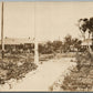 GUANTANAMO CUBA NAVAL STATION FLOWER GARDEN ANTIQUE REAL PHOTO POSTCARD RPPC