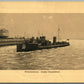 GERMAN SUBMARINE WILHELMHAVEN ANTIQUE POSTCARD