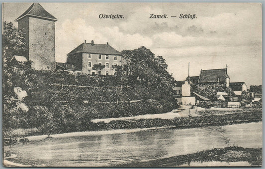 OSWIECIM POLAND AUSCHWITZ ANTIQUE POSTCARD