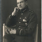 RIGA LATVIA OFFICER in UNIFORM w/ BADGES 1924 ANTIQUE REAL PHOTO POSTCARD RPPC