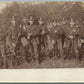 WWI ERA EUROPEAN OFFICERS in UNIFORM w/ RIFLES ANTIQUE REAL PHOTO POSTCARD RPPC