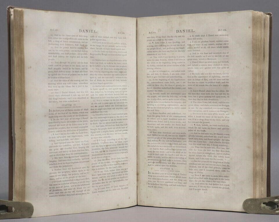 1798 BIBLE FIRST HOT PRESS EDITION LARGE FOLIO antique AMERICANA 18th cent. RARE