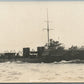 BRITISH MILITARY SHIP H.M.S. GALA ANTIQUE REAL PHOTO POSTCARD RPPC