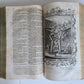 1770 BIBLE in GERMAN & LATIN ILLUSTRATED 2 FOLIO VOLUMES antique PIGSKIN BINDING