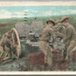 AMERICAN ARTILLERY WWI ERA ANTIQUE POSTCARD