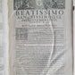 1593 Disputationum Roberti Bellarmini Politiani antique PIGSKIN FOLIO 16th CENT.