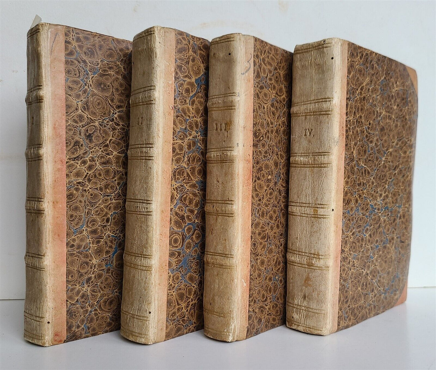 1789-92 PHILOSOPHY by J. ZIMMERMAN in DUTCH antique 4 VOLUMES illustrated